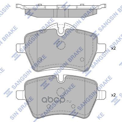 sp1799 SP1799 колодки дисковые передние! Mini Cooper 1.6i/D 06> — фото 255x150