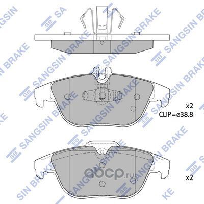sp1707 SP1707 колодки дисковые задние! MB W204 1.8-3.5 07> — фото 255x150