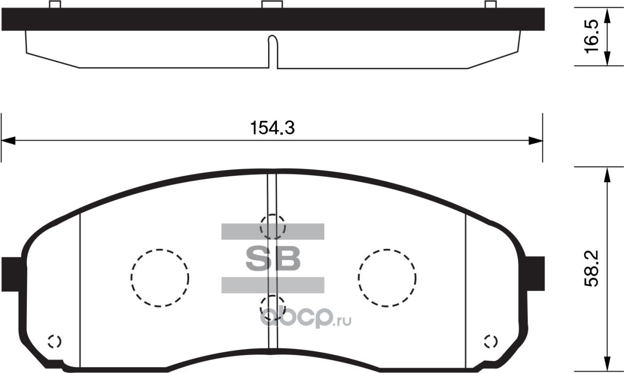 sp1177 SP1177SNS 1244 02 !колодки дисковые п. Kia Carnival 2.5i V6/2.9CRDi/3.5i 03-06 — фото 255x150