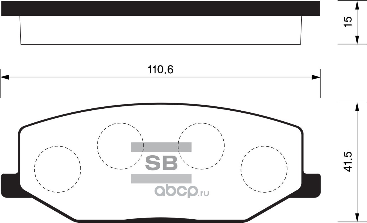 sp1540 SP1540 колодки дисковые передние!Suzuki SJ 1.0/1.3 81-04 — фото 255x150