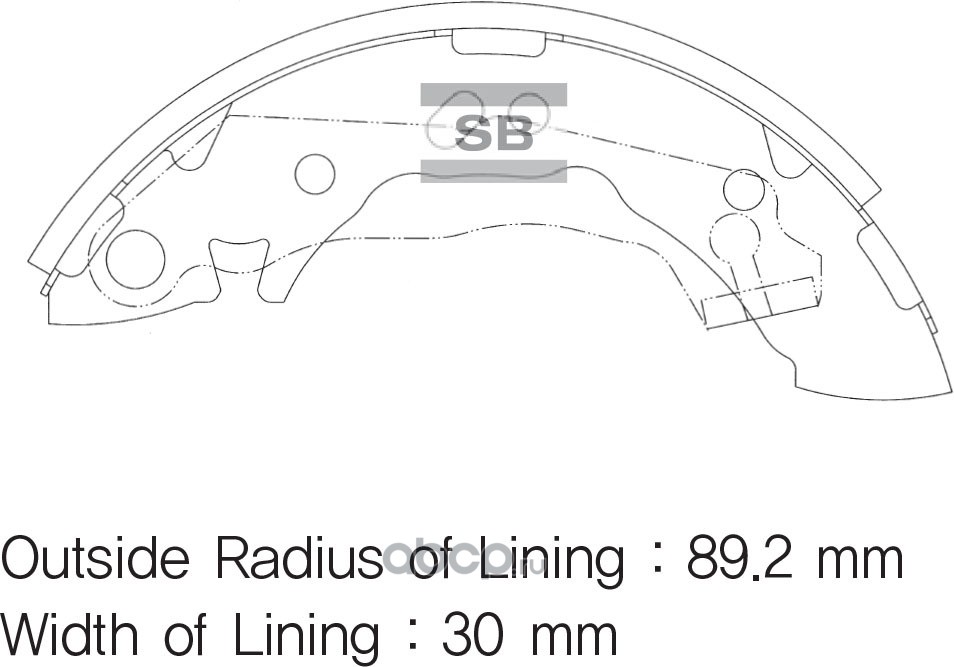 sa047 SA047SNS [5830525A00] !колодки торм.зад.бараб. Hyundai Coupe 92-95 — фото 255x150