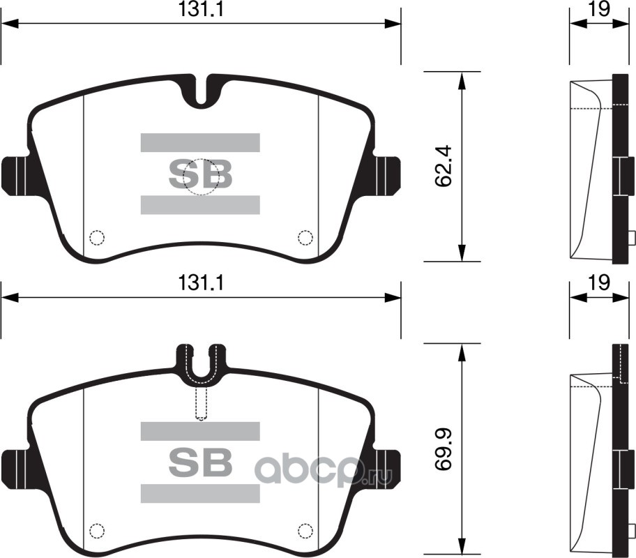 sp2191 SP2191 колодки дисковые передние! MB W203/S203/CL203/C209 1.6-2.0/2.0CDi/2.2CDi 00> — фото 255x150