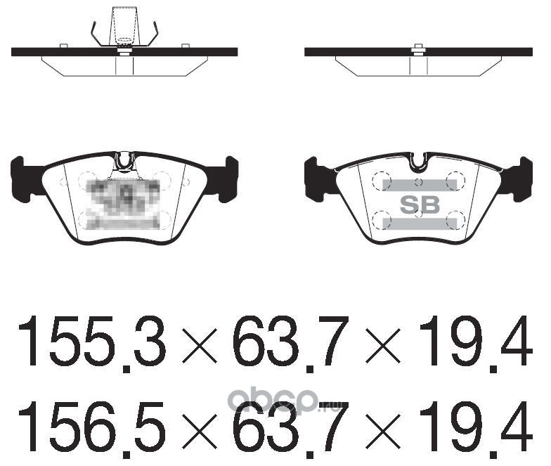 sp2216 SP2216 колодки дисковые передние! BMW E46 3.0i/Ci/CD/D/DX/ix 00>/E39 2.0D/2.5D 00-03 — фото 255x150