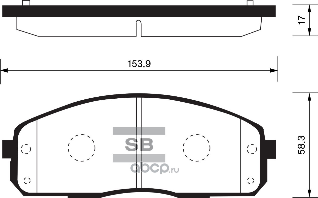 sp1174 Колодки тормозные HYUNDAI Porter 2 передние (4шт.) SANGSIN — фото 255x150