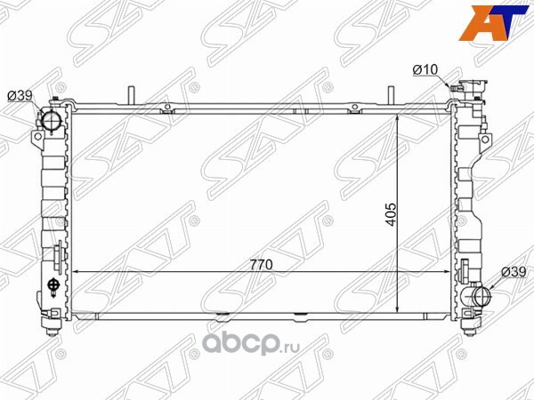 sgcr00020124 Радиатор CHRYSLER VOYAGER/TOWNCOUNTRY/DODGE CARAVAN 2.4 01-08 SAT SGCR00020124 — фото 255x150