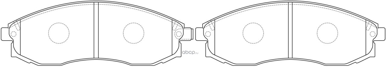 bp22824 Колодки тормозные дисковые передние к-т MITSUBISHI » L200 01.96~03.06   Strakar 09.96~07.01  Triton — фото 255x150