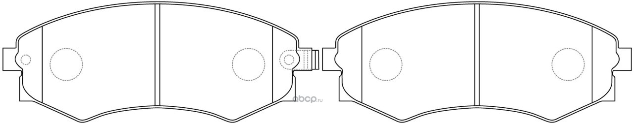 bp22245 Колодки тормозные дисковые передние к-т HYUNDAI MATRIX 1.6 2001 - 2010 KIA MAGENTIS 2.5 2001 - по н — фото 255x150