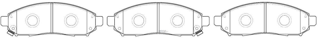 bp22517 Колодки тормозные дисковые передние к-т NISSAN PATHFINDER 2.5 2005 - по наст. время NISSAN MURANO 3 — фото 255x150