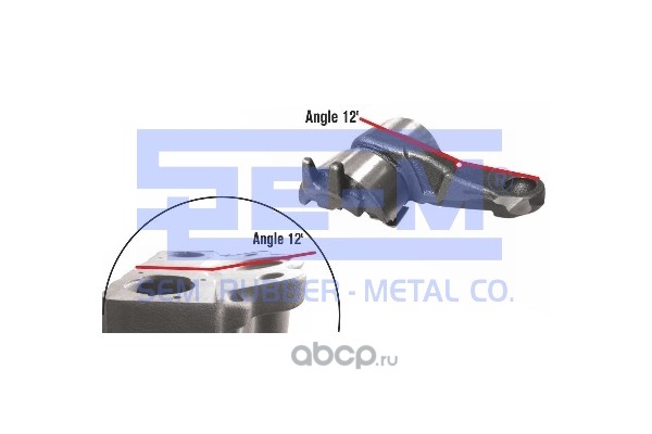 10716 Рычаг нажимной суппорта (12 град.) SB 6/7-, SN 6/7--Series Sem — фото 255x150