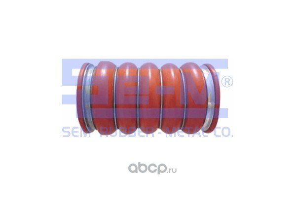 8871 Патрубок интеркуллера (рм) силикон, красный D82/90x178мм Scania 124 — фото 255x150