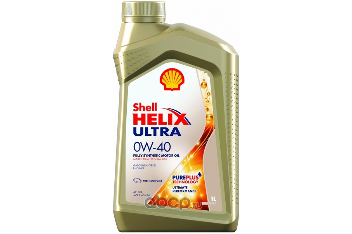 550040758 Масло моторное Shell HELIX Ultra 0W40 (синт.бенз/диз/газ) (1л) — фото 255x150