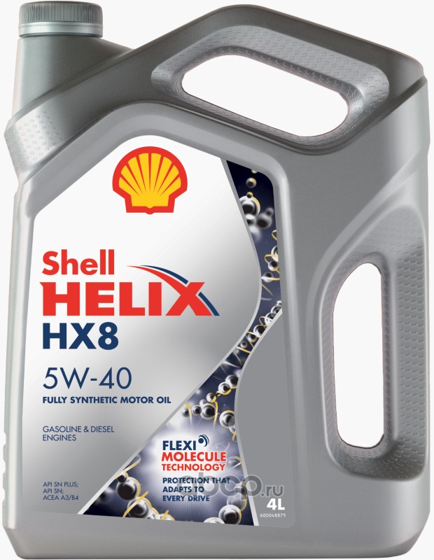 550051529 Масло моторное SHELL Helix HX8 5W-40 син 4л — фото 255x150