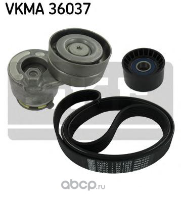 vkma36037 Ремкомплект приводного ремня RENAULT Duster 2010- mot.2, 0L 16V /AC+ SKF VKMA 36037 — фото 255x150