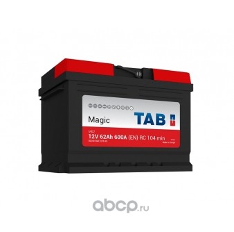 189063 Аккумулятор TAB Magic Sealed  62Ah/600 прав.+ /242x175x175 — фото 255x150