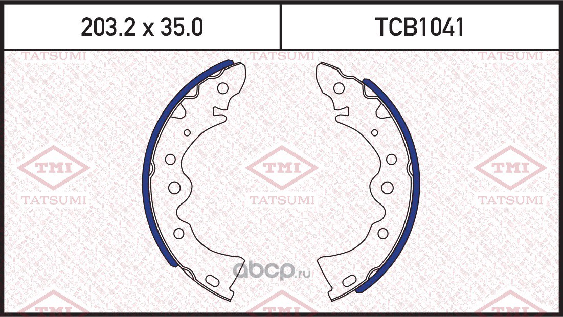tcb1041 Колодки тормозные барабанные TATSUMI TCB1041 — фото 255x150