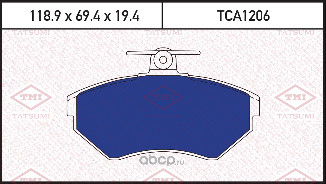 tca1206 Колодки тормозные VAG A4/GOLF 3/PASSAT 95- перед — фото 255x150