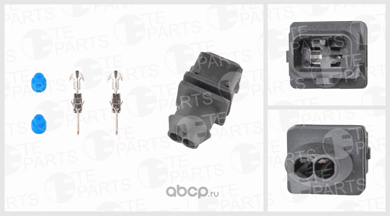 7810027 Разъем MERCEDES MAN VW электрический (2-х контактный) TE PARTS 7810027 — фото 255x150