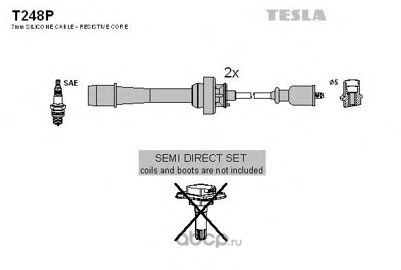 t248p Провода высоковольтные компл. Mazda TESLA T248P — фото 255x150