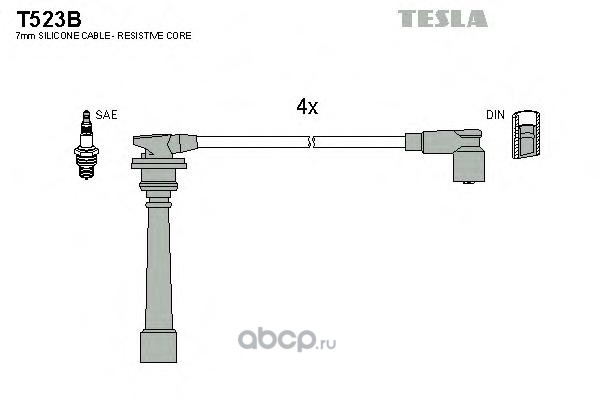 t523b Провода высоковольтные HYUNDAI Accent / Elantra TESLA T523B — фото 255x150