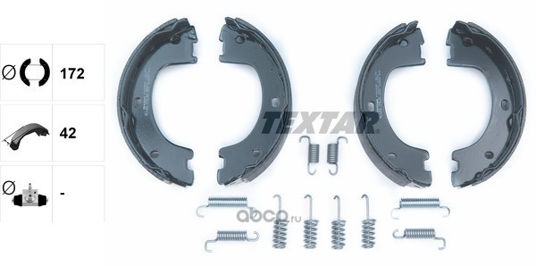 91069000 Колодки тормозные MERCEDES Sprinter (06-) задние барабанные 4шт. TEXTAR — фото 255x150