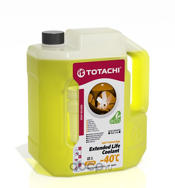 43702 Антифриз, готовый раствор ELC -40°C жёлтый 2л — фото 255x150