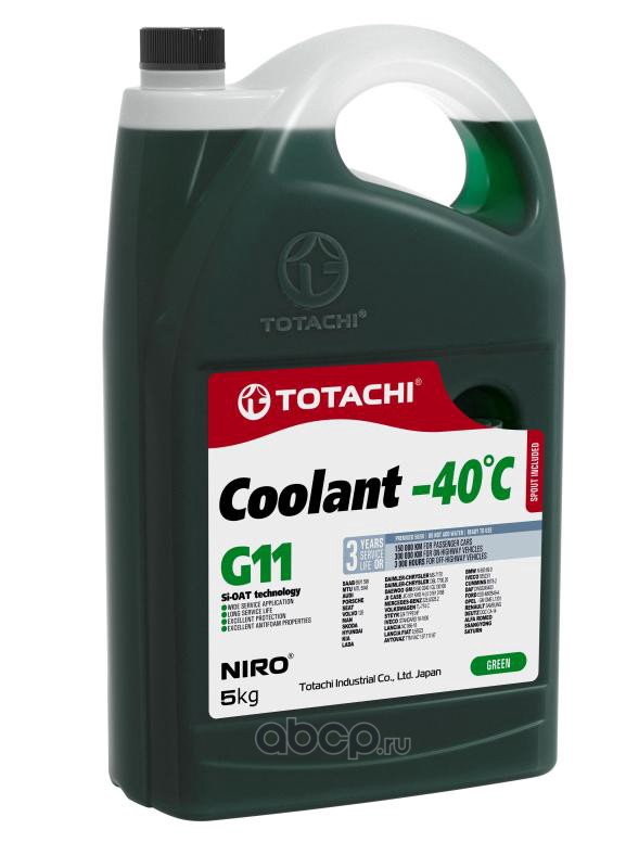 4589904526817 4589904526817 Антифриз TOTACHI NIRO COOLANT GREEN -40C G11 5кг — фото 255x150