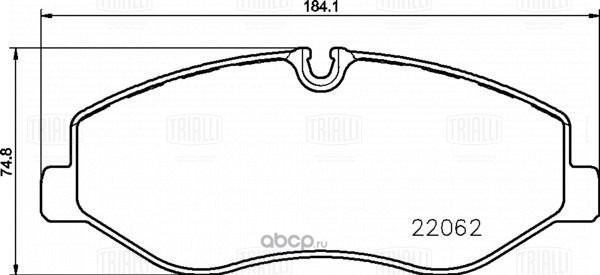 pf0815 Колодки торм. для а/м Mercedes V (W447) (14-) диск. перед. т/с Brembo (PF 0815) — фото 255x150
