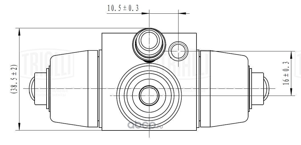 cf2002 Цилиндр торм. для а/м Audi 100 (90-)/Skoda Octavia (96-) задний d=20.6мм (алюм.) (CF 2002) — фото 255x150