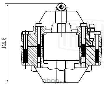 cf052308 Суппорт торм. для а/м Mercedes E W210 (95-) зад. лев. d=36мм (CF 052308) — фото 255x150