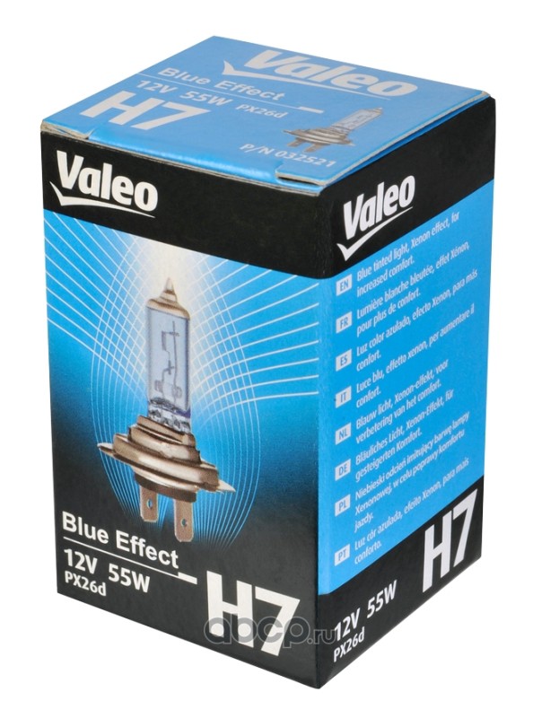 32521 Лампа галогенная H7 12В 55 Вт Px26d Blue Effect VALEO — фото 255x150