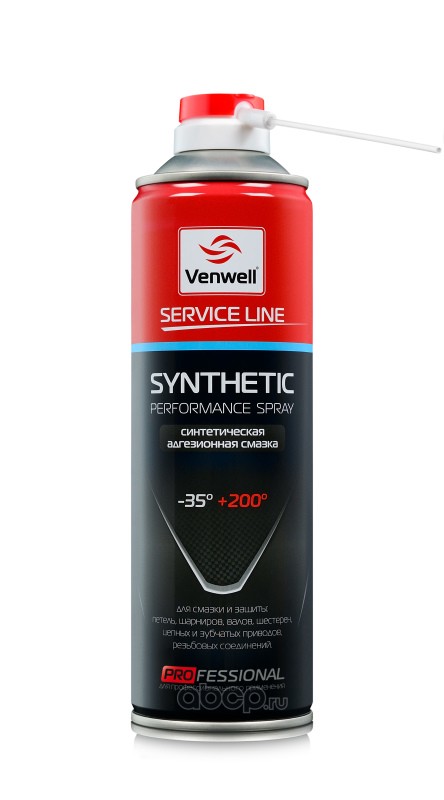 vwsl018ru Смазка SYNTHETIC Performance Spray адгезионная 150 мл Venwell VW-SL-018RU — фото 255x150