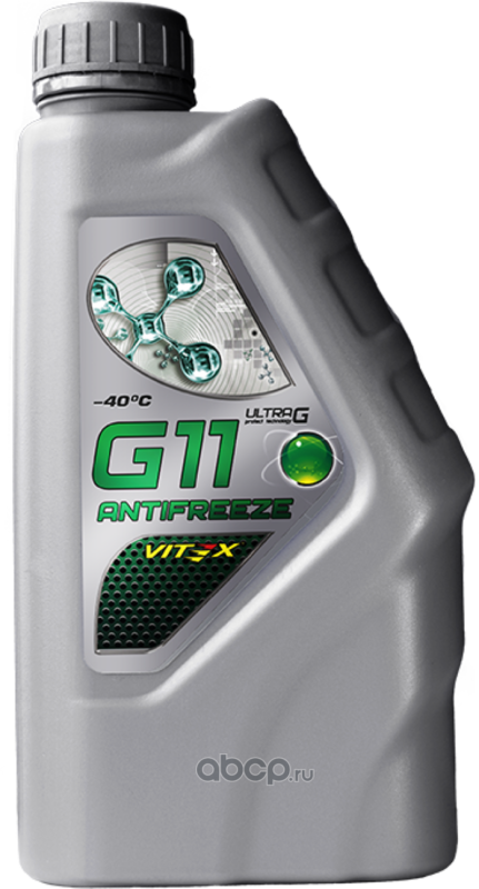 v104801 Антифриз зеленый «Vitex G11-40 Ultra G» 1кг — фото 255x150
