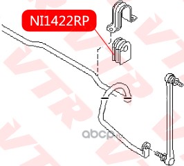 ni1422rp Полиуретановая втулка стабилизатора передней подвески (d 18) — фото 255x150
