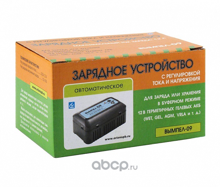 2039 ЗУ Вымпел-09(автомат,0.2-1.2А,12-16В,для гелев.и кисл.АКБ с рег.ток+напр) — фото 255x150