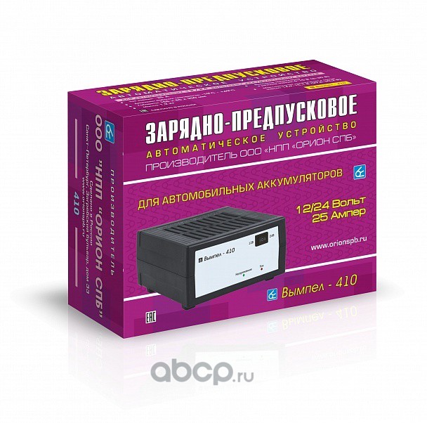 2023 Зарядное устройство Вымпел 410 (автомат, 25А, 12/24В) — фото 255x150